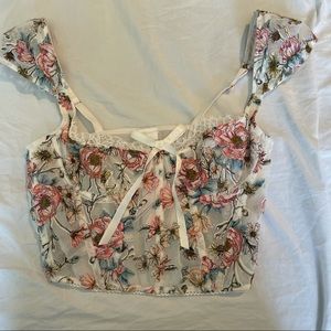 Victoria’s Secret floral corset top
